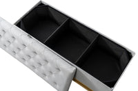 Iconic Home Kadiri Velvet Storage Bench
