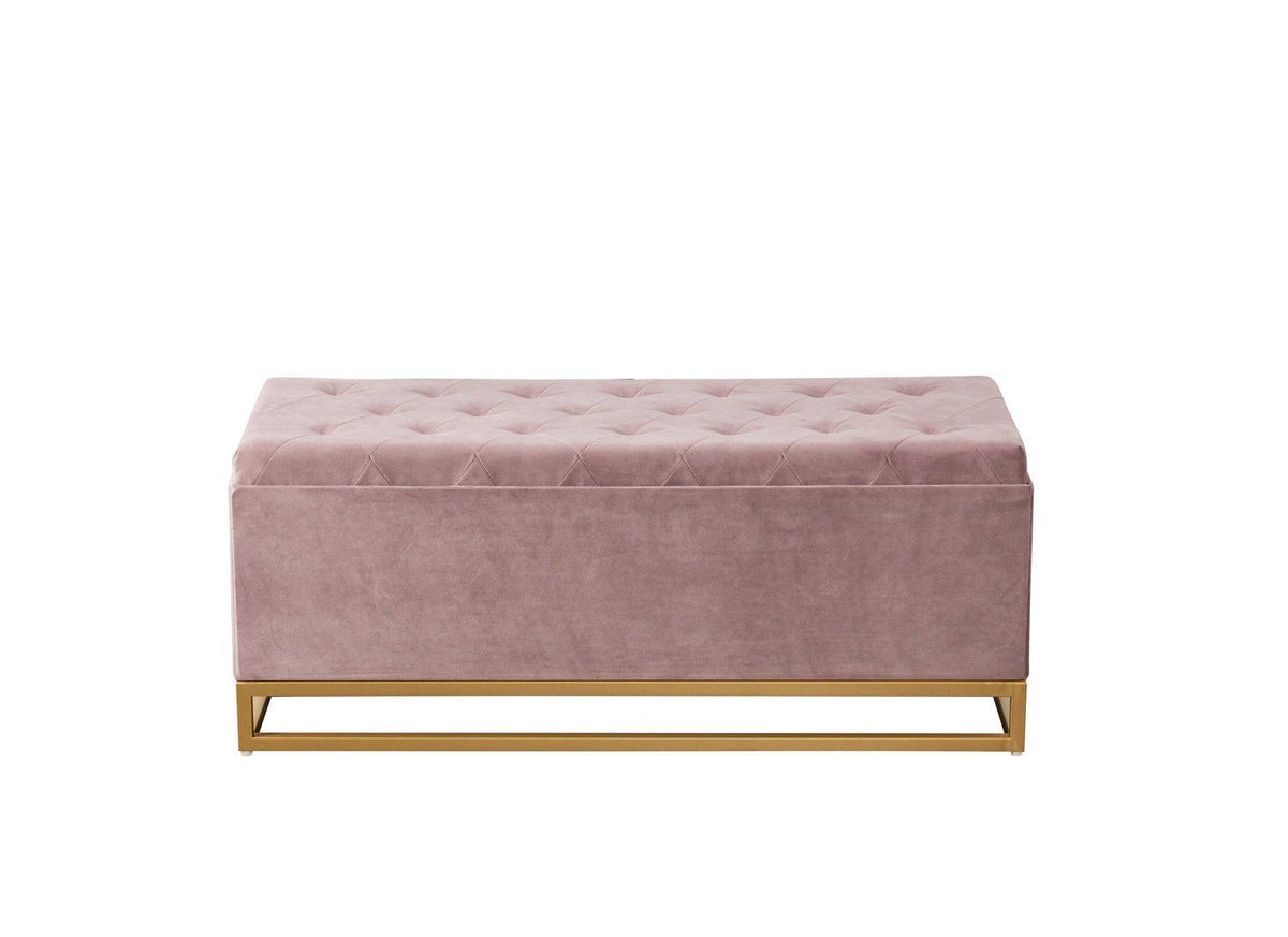 Iconic Home Kadiri Velvet Storage Bench