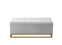 Iconic Home Kadiri Velvet Storage Bench