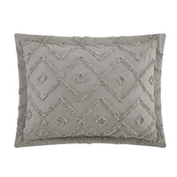 NY&C Home Cody 7 Piece Clip Jacquard Cotton Quilt Set