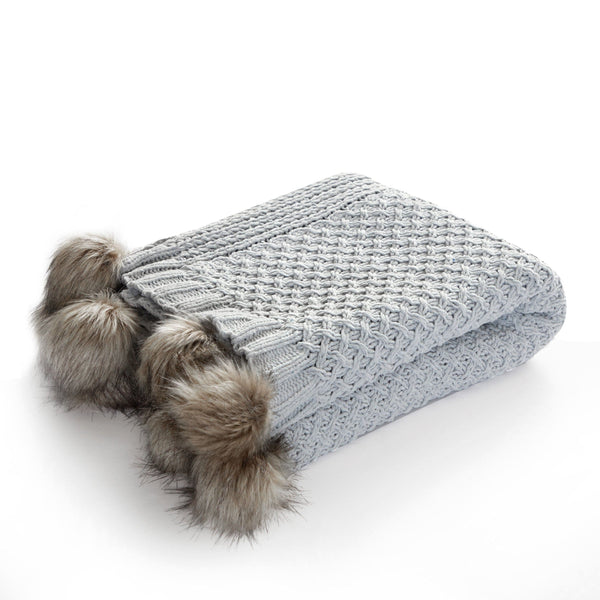 NY&C Home Dorsey Knitted Throw Blanket