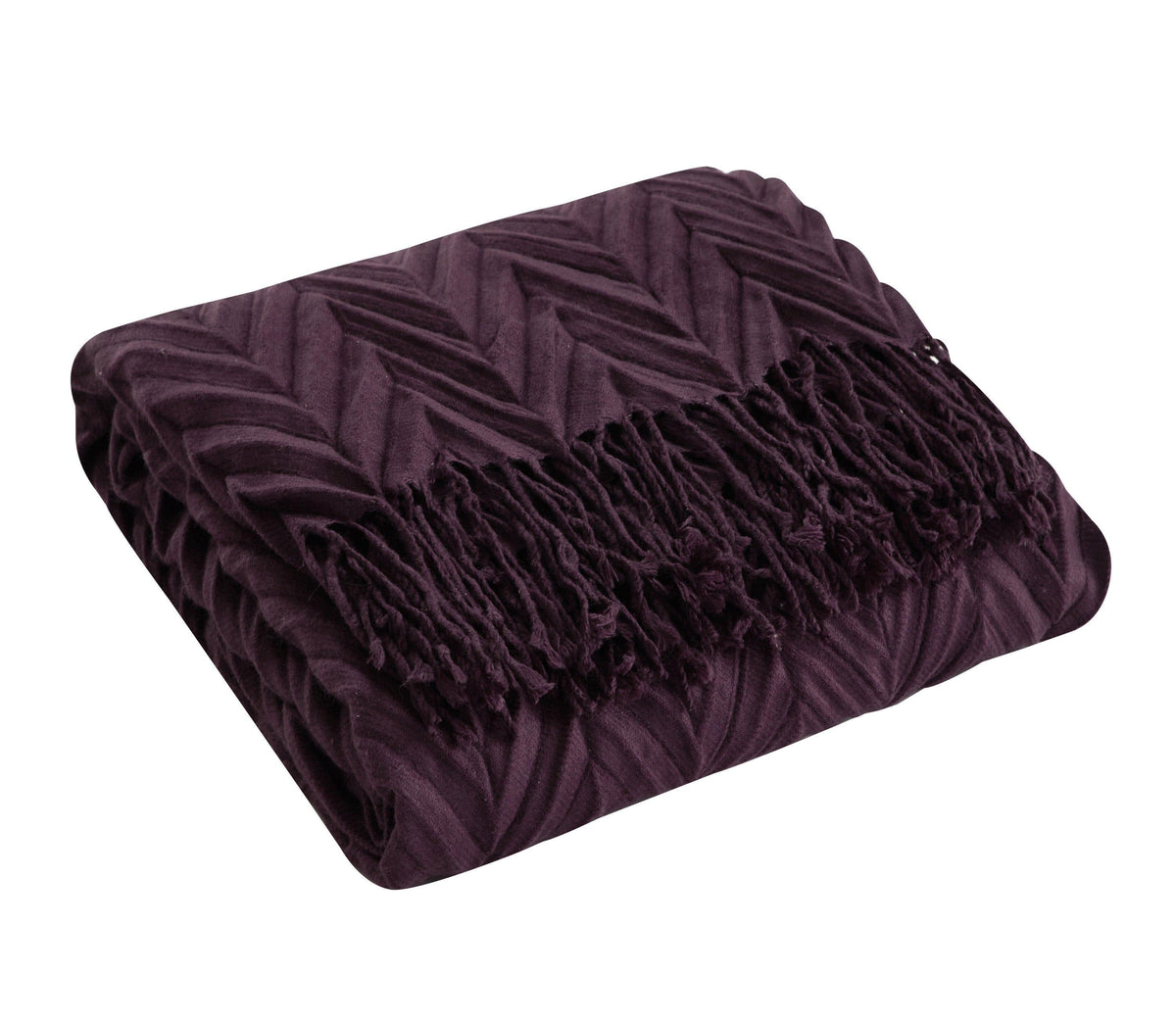 NY&C Home Foremost Ruched Throw Blanket