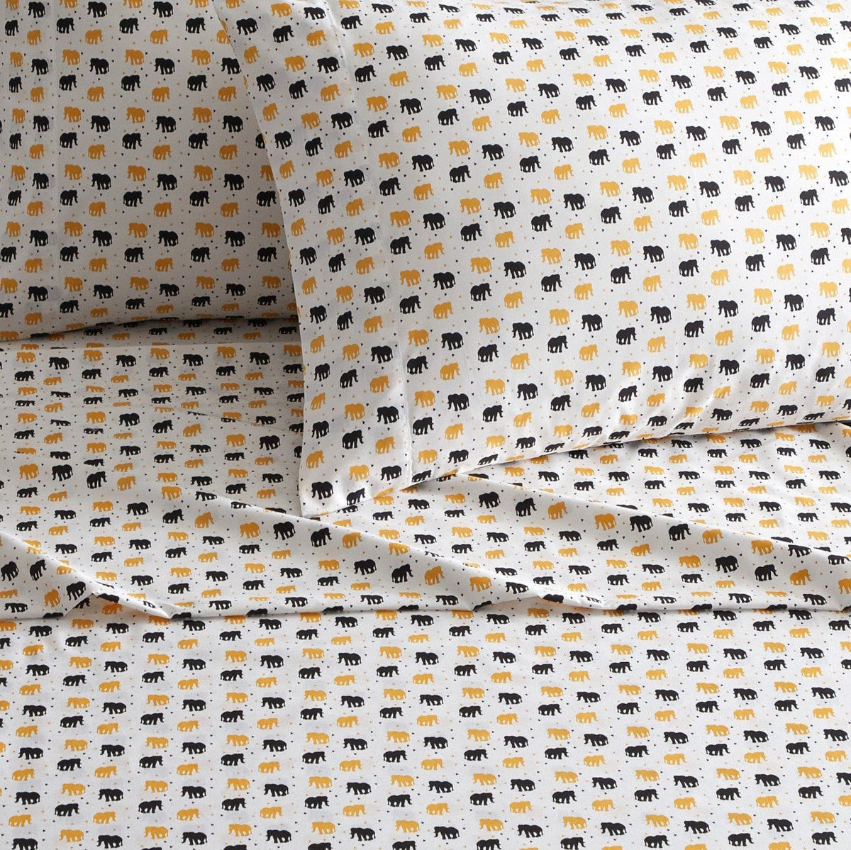 NY&C Home Laroi 4 Piece Elephant Print Sheet Set