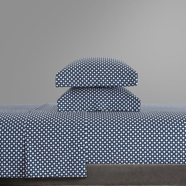 NY&C Home Rylie 4 Piece Polka Dot Sheet Set