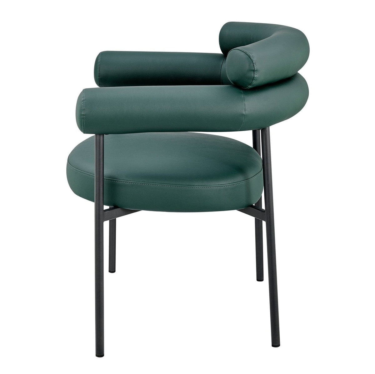 Iconic Home Trousdale Faux Leather Dining Chair