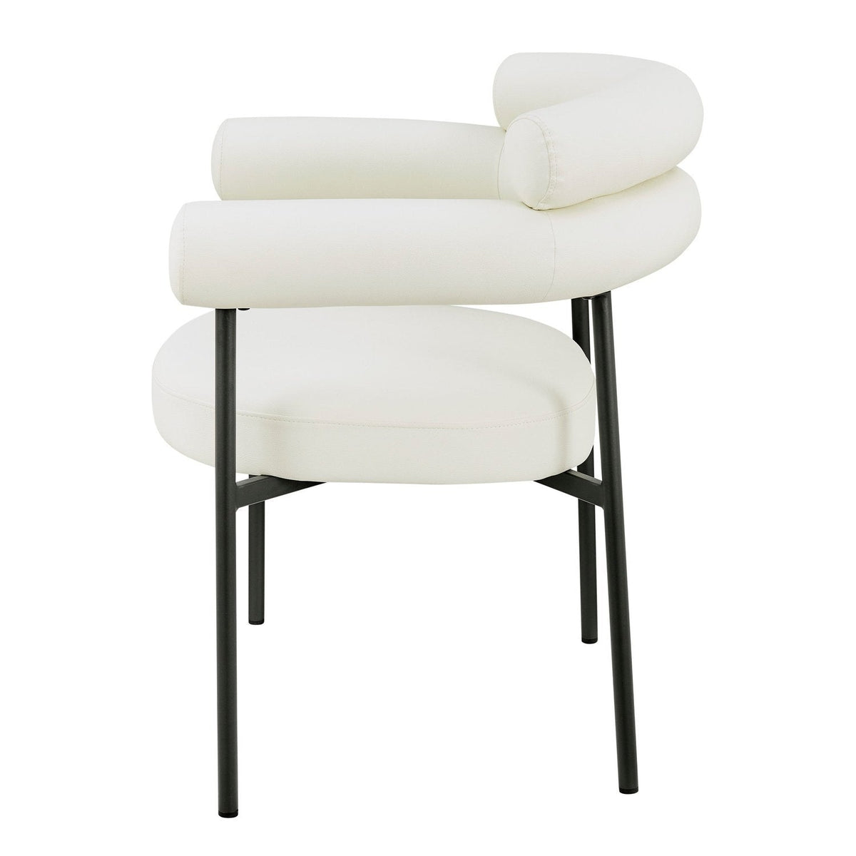 Iconic Home Trousdale Faux Leather Dining Chair