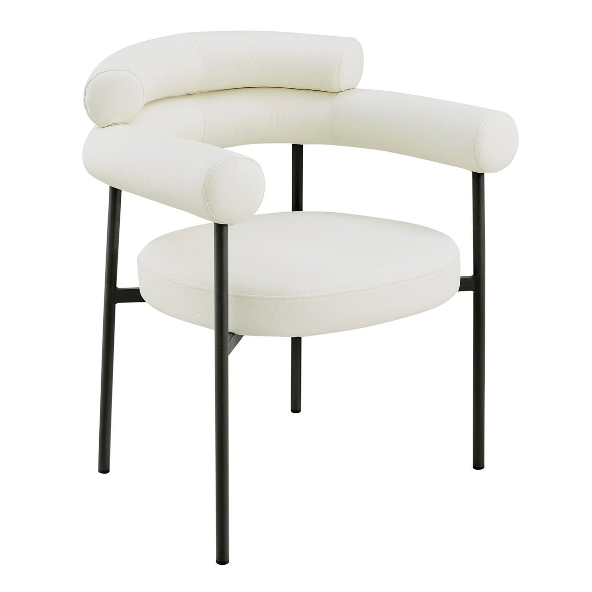 Iconic Home Trousdale Faux Leather Dining Chair