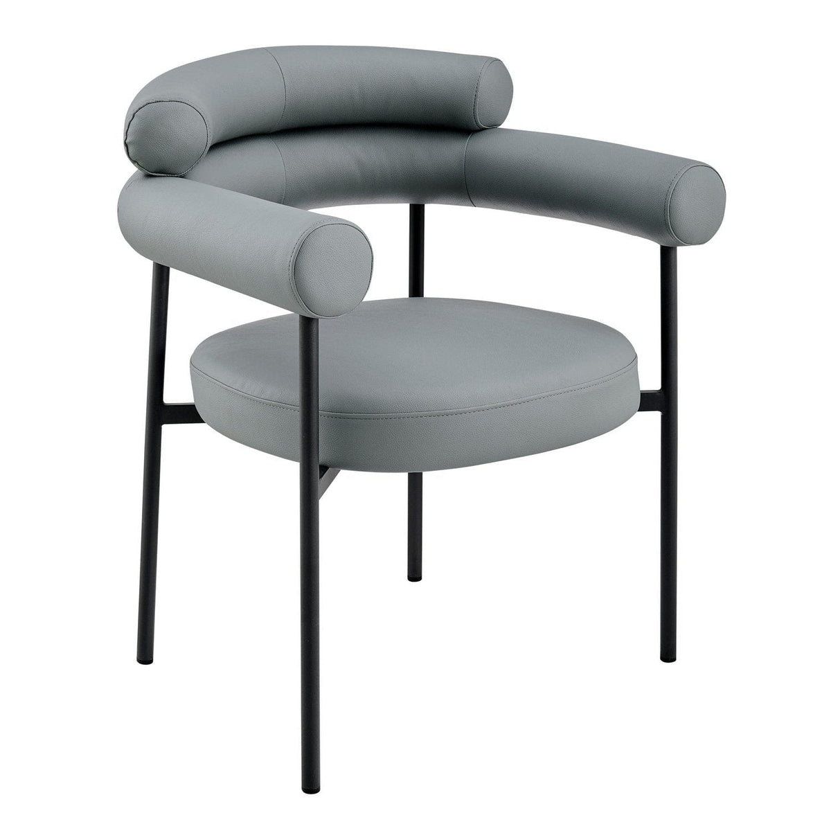 Iconic Home Trousdale Faux Leather Dining Chair