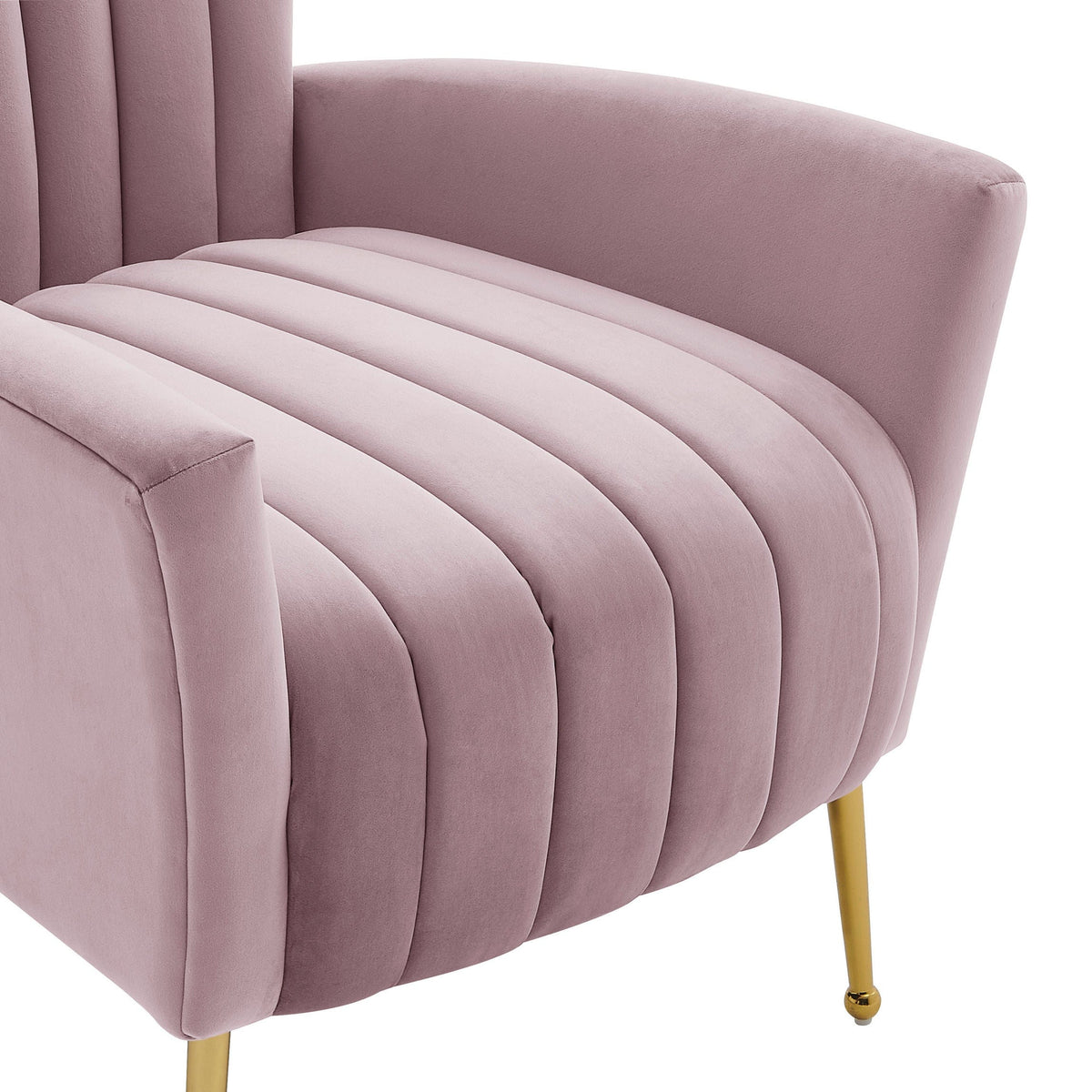 Iconic Home Annalee Velvet High Back Accent Chair