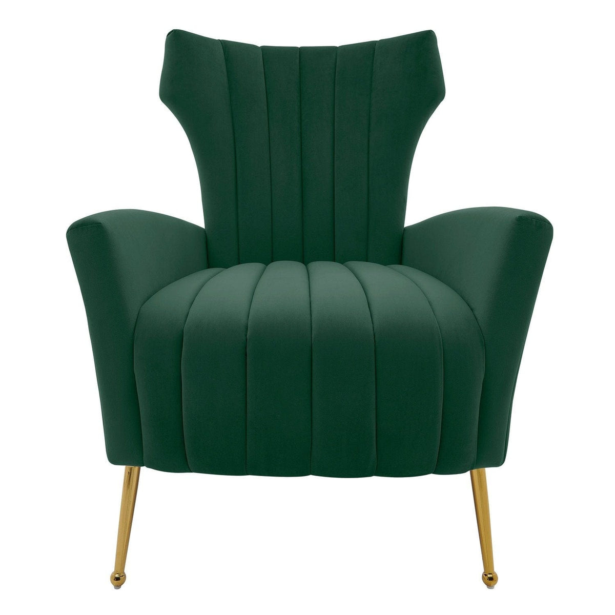 Iconic Home Annalee Velvet High Back Accent Chair