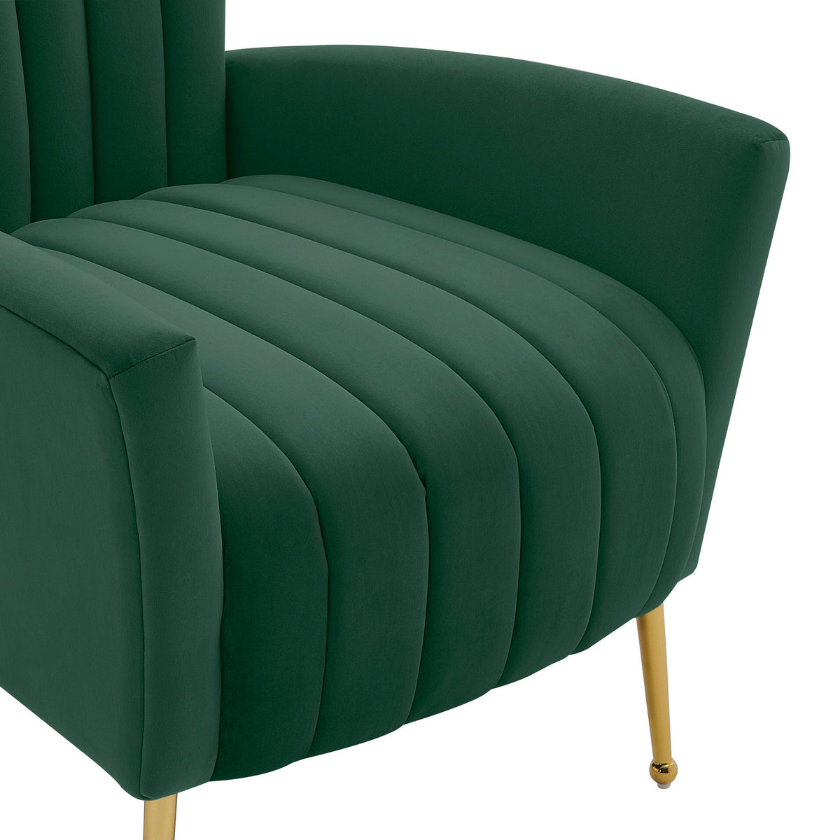 Iconic Home Annalee Velvet High Back Accent Chair