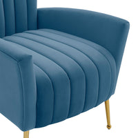 Iconic Home Annalee Velvet High Back Accent Chair
