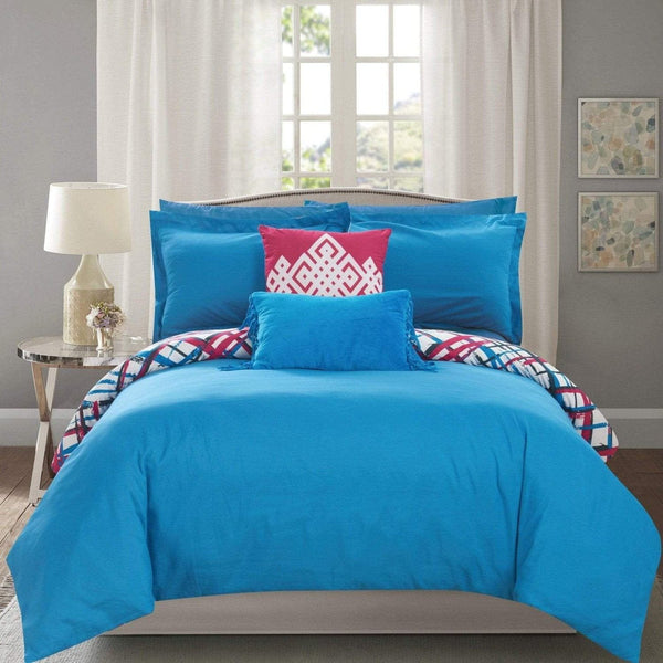 Chic Home Abstract 9 Piece Reversible Comforter Set