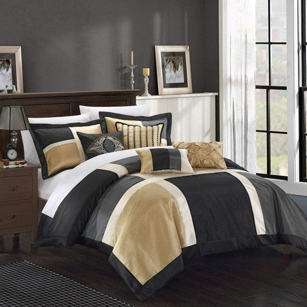 Chic Home Alleta 11 Piece Patchwork Comforter Set