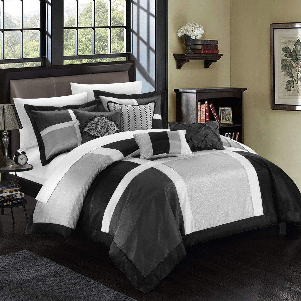 Chic Home Alleta 7 Piece Patchwork Comforter Set