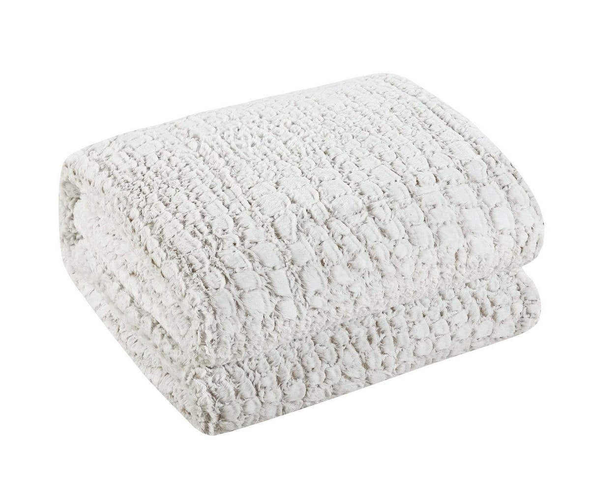 Chic Home Alligator 3 Piece Faux Fur Comforter Set