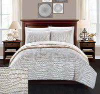 Chic Home Alligator 7 Piece Faux Fur Comforter Set
