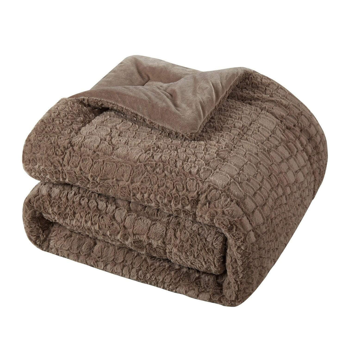 Chic Home Alligator 7 Piece Faux Fur Comforter Set