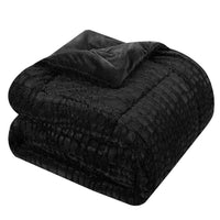 Chic Home Alligator 7 Piece Faux Fur Comforter Set