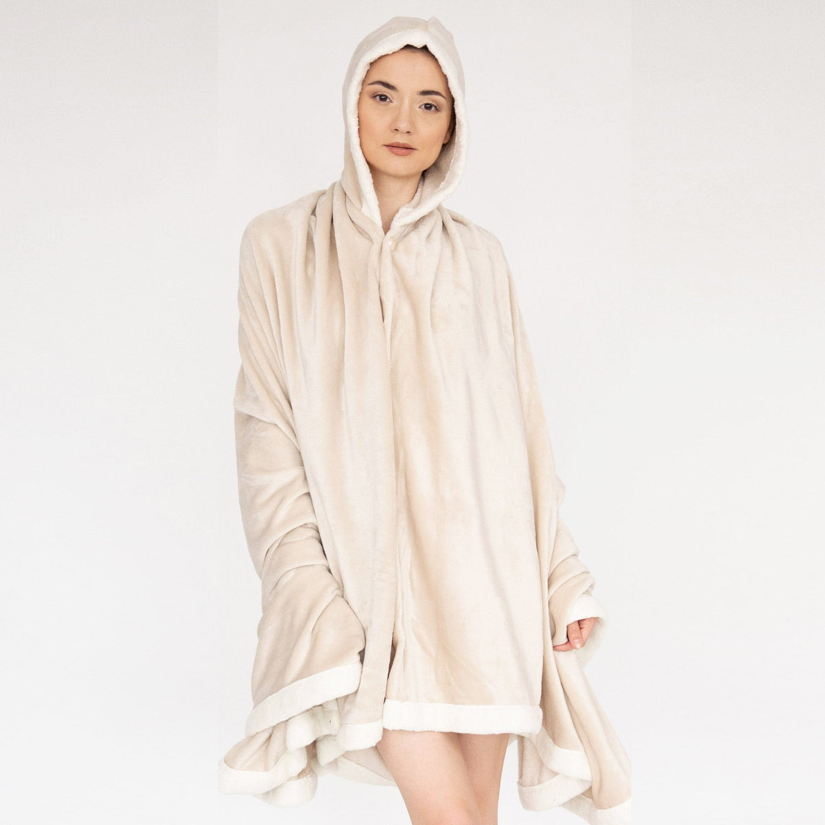 Chic Home Angel Sherpa Trim Snuggle Hoodie