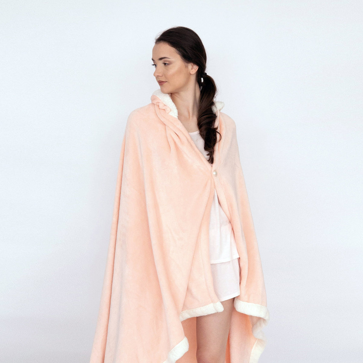 Chic Home Angel Sherpa Trim Snuggle Hoodie