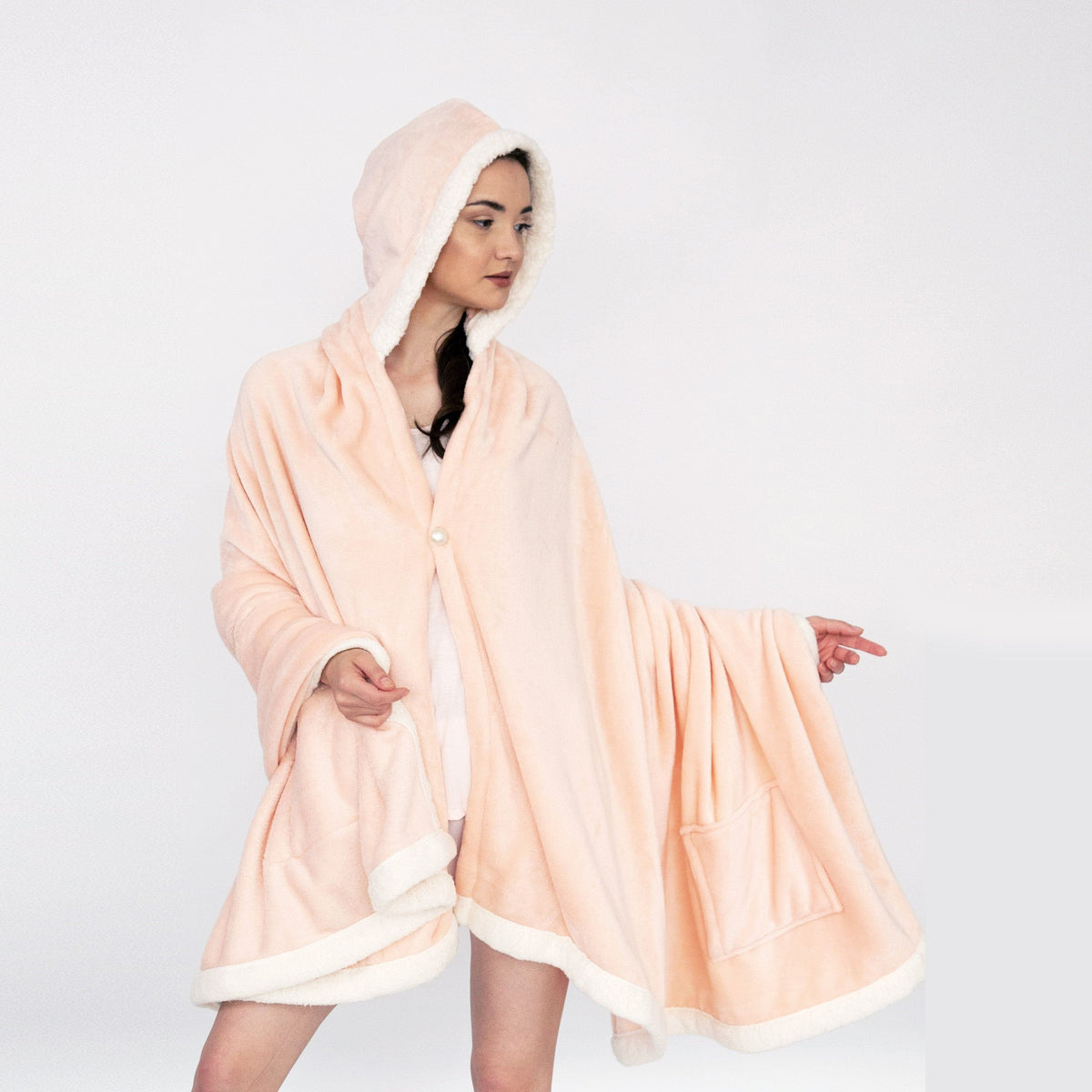 Chic Home Angel Sherpa Trim Snuggle Hoodie