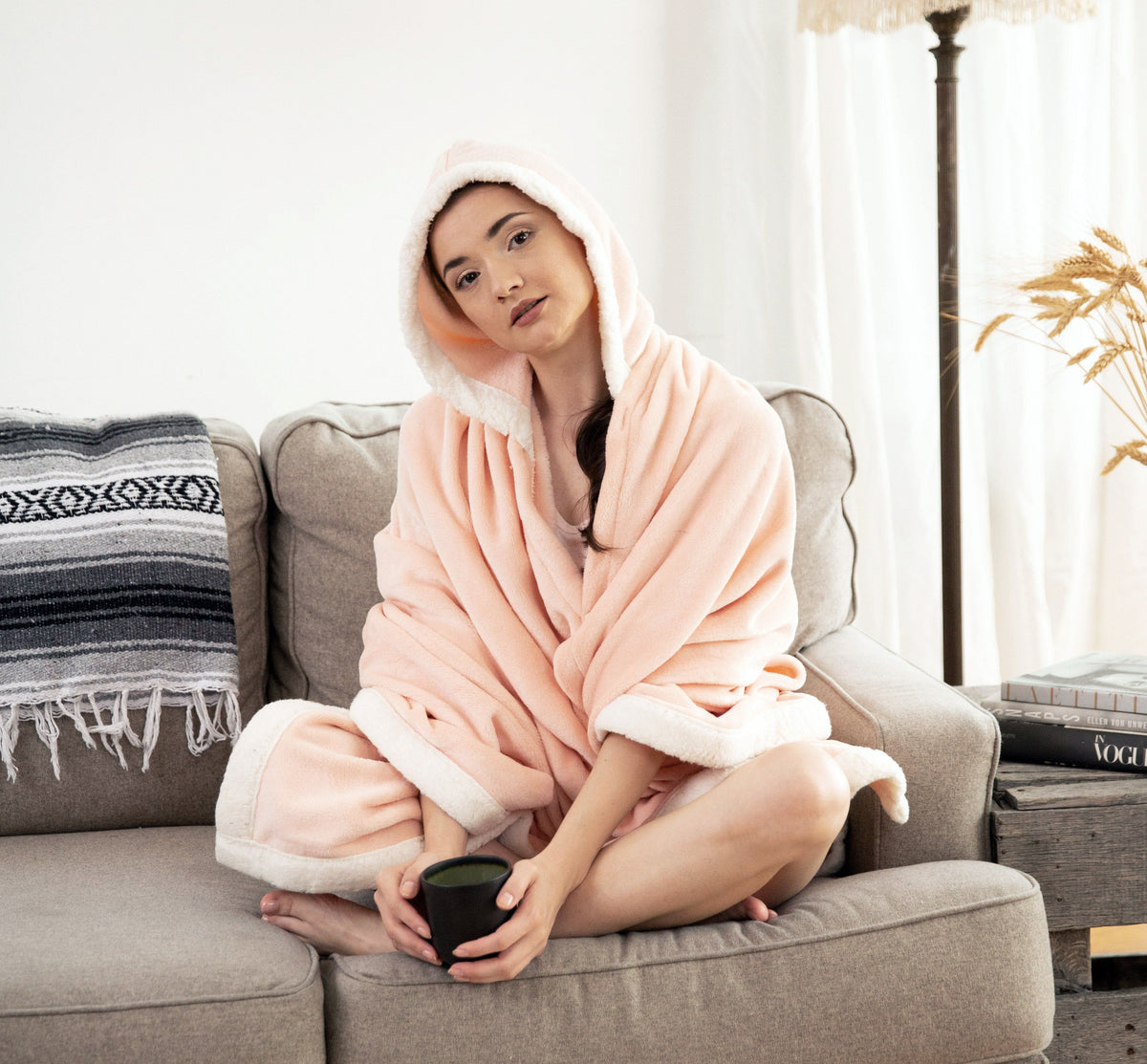 Chic Home Angel Sherpa Trim Snuggle Hoodie