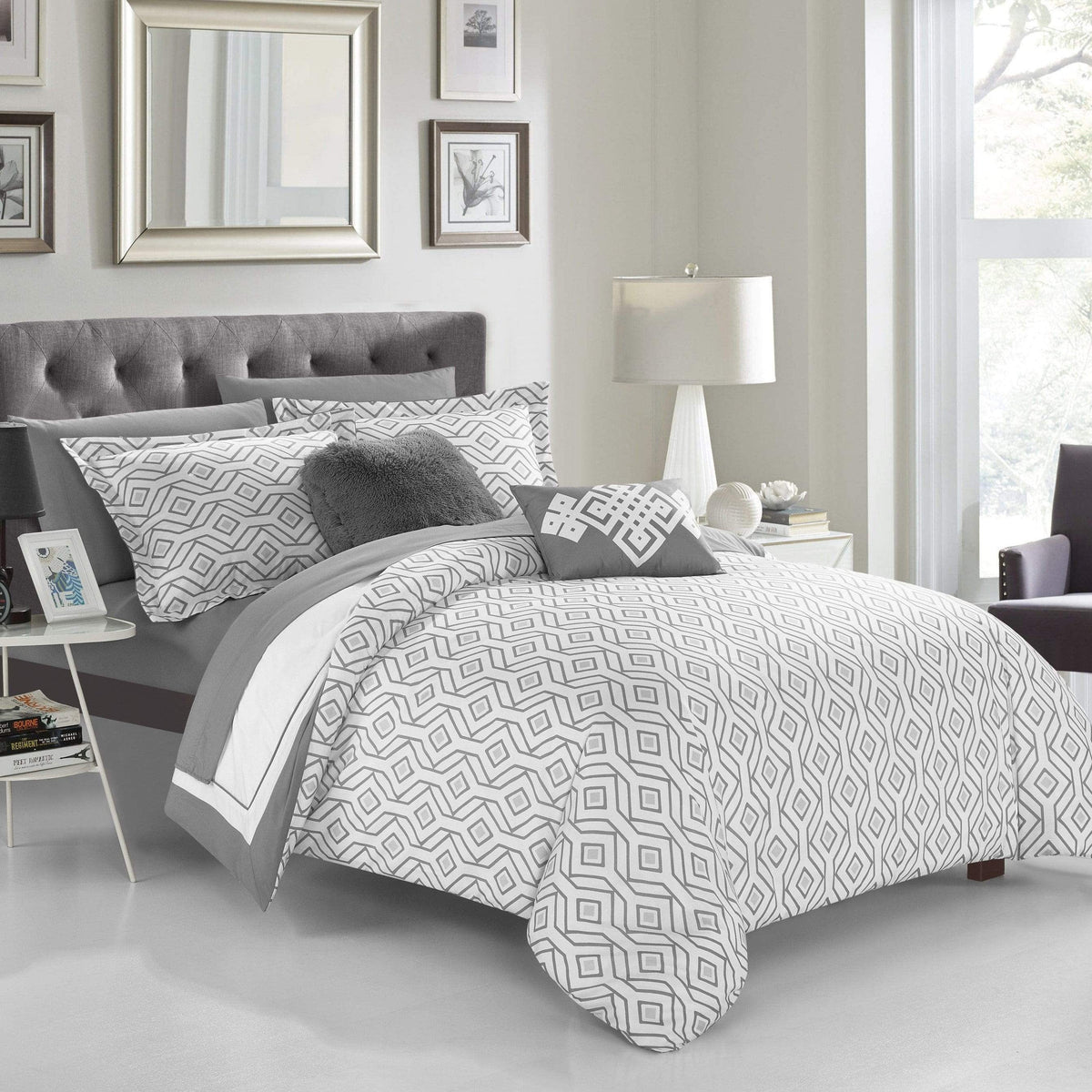 Chic Home Beckham 9 Piece Reversible Comforter Set