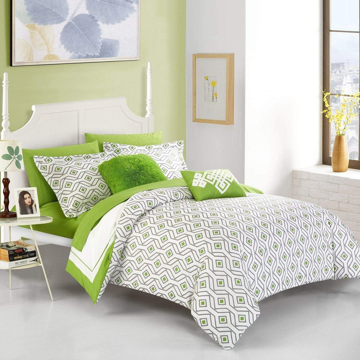 Chic Home Beckham 9 Piece Reversible Comforter Set