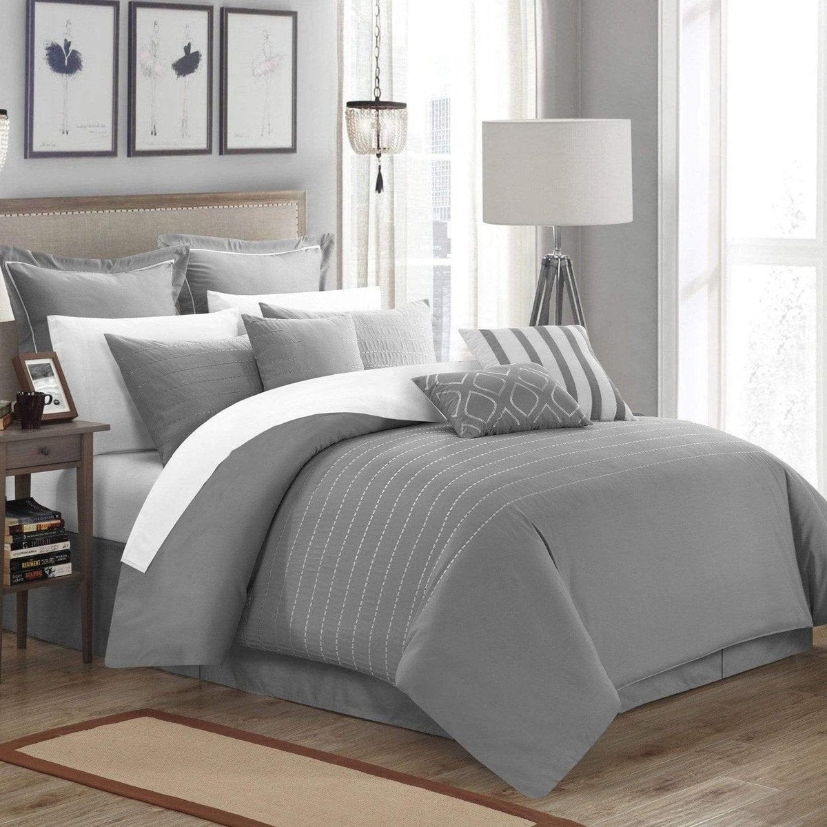 Chic Home Brenton 13 Piece Embroidered Comforter Set