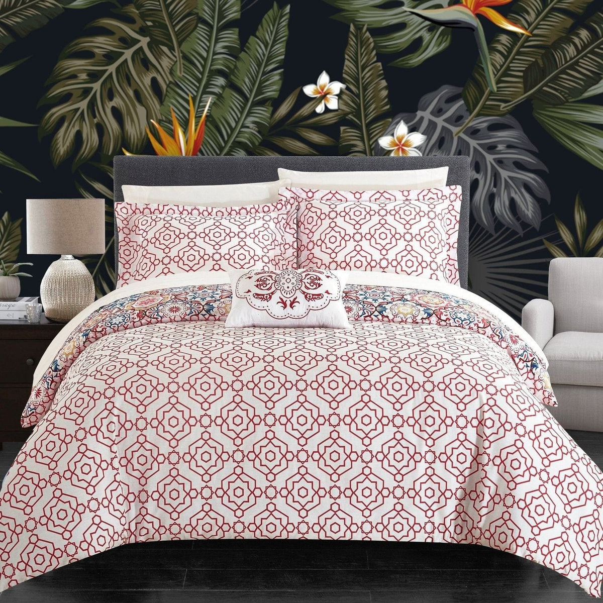 Chic Home Bristol 4 Piece Cotton Duvet Cover Set