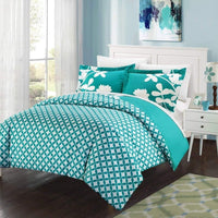 Chic Home Calla Lily 7 Piece Floral Duvet Cover Set