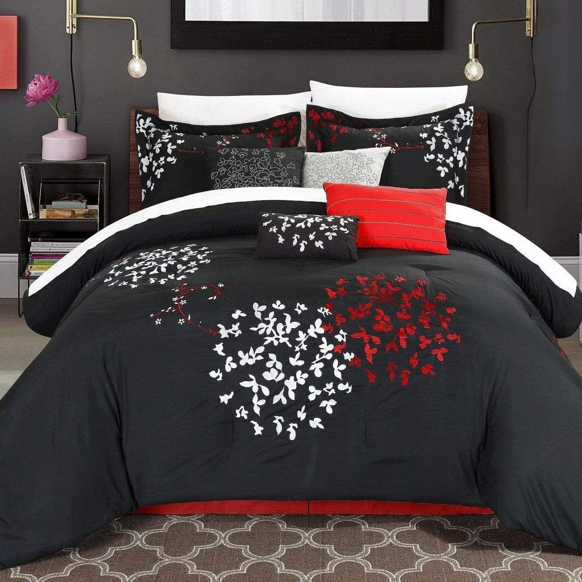 Chic Home Cheila 12 Piece Floral Comforter Set