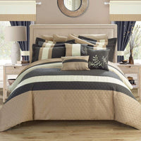 Chic Home Covington 24 Piece Color Block Comforter Set