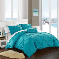 Chic Home Daya 4 Piece Pinch Pleat Duvet Cover Set