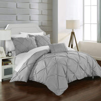 Chic Home Daya 4 Piece Pinch Pleat Duvet Cover Set