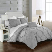 Chic Home Daya 8 Piece Pinch Pleat Duvet Cover Set