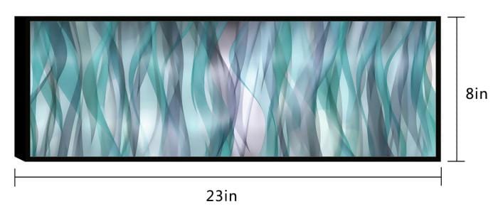 Chic Home Blue Flames 1 Piece Framed Wrapped Canvas Wall Art Giclee Print Abstract Design