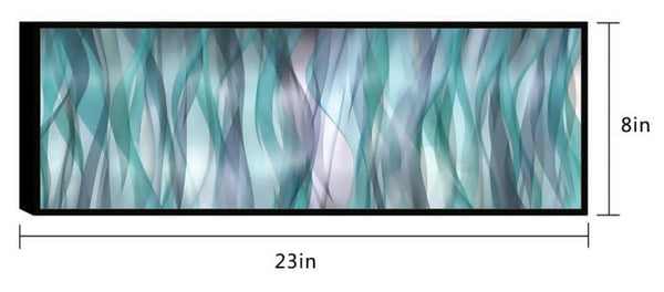 Chic Home Blue Flames 1 Piece Framed Wrapped Canvas Wall Art Giclee Print Abstract Design