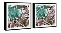 Chic Home Cavali 2 Piece Set Framed Wrapped Canvas Wall Art Giclee Print Abstract Design