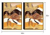 Chic Home Regis 2 Piece Set Framed Wrapped Canvas Wall Art Giclee Print Abstract Design