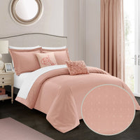 Chic Home Emery 5 Piece Stitched Comforter Set