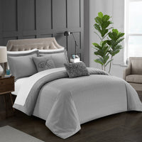 Chic Home Emery 5 Piece Stitched Comforter Set