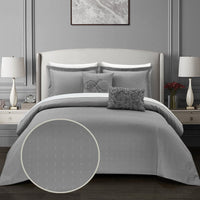 Chic Home Emery 5 Piece Stitched Comforter Set