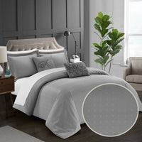 Chic Home Emery 5 Piece Stitched Comforter Set