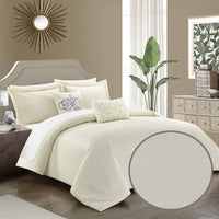 Chic Home Emery 5 Piece Stitched Comforter Set