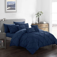 Chic Home Hannah 10 Piece Pinch Pleat Comforter Set