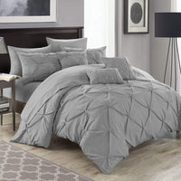 Chic Home Hannah 10 Piece Pinch Pleat Comforter Set