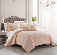Chic Home Hubli 5 Piece Embroidered Comforter Set