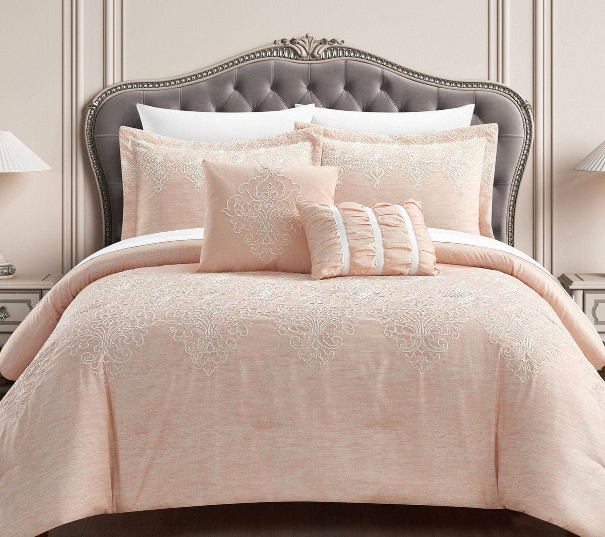 Chic Home Hubli 5 Piece Embroidered Comforter Set